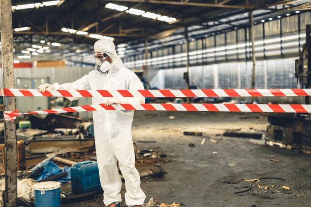 Professional Crime Scene Cleanup technician working in Saranac, MI